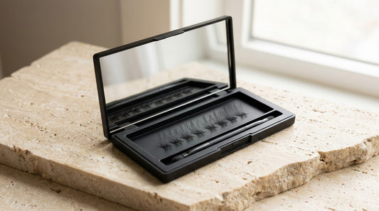 Boîtier miroir avec cils DIY et applicateur — Nettalya