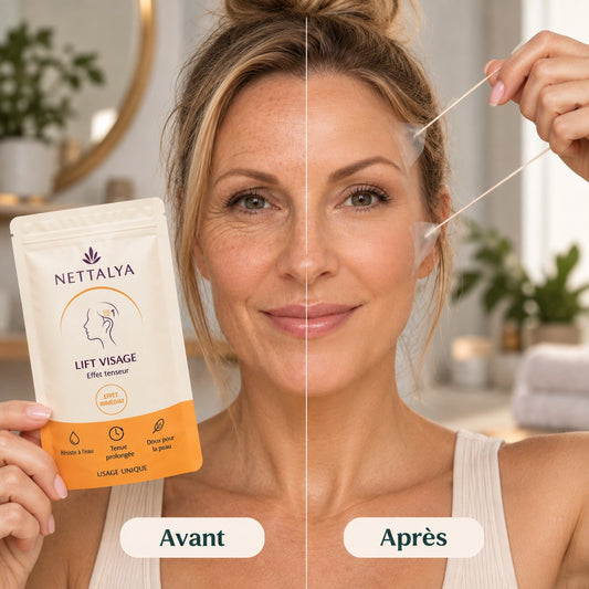 Lift Visage — avant et après avec la pochette